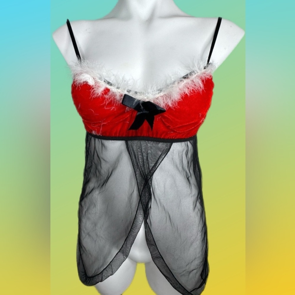 Red and Black Women's Intimate Lingerie Size Medium